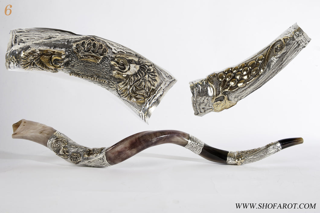 Copy of 925 Sterling Silver Plated Yemenite Kudu Shofar By